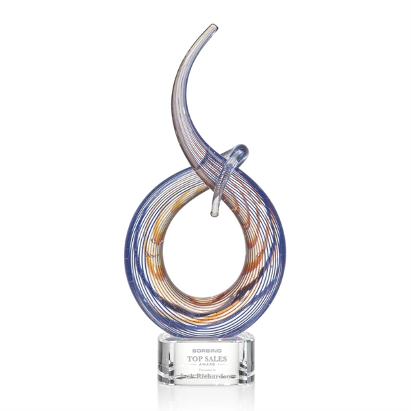 Art glass Award on clear base... from ASI 84592 St Regis Group / St Regis
