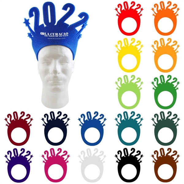 Foam New Years Eve pop-up visor. One size fits most.... from ASI 54886 Foamworx / FoamWorx