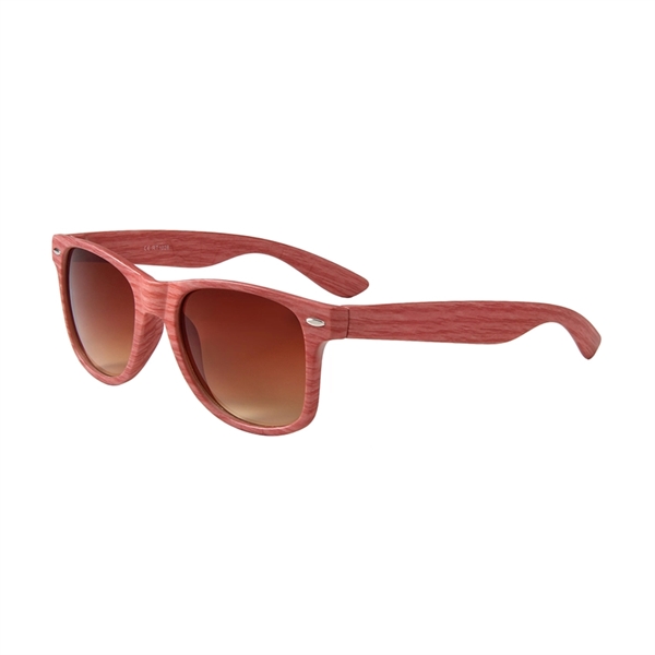 Wood grain sunglasses with UV400 protection and shaded acrylic lens... from ASI 68190 Lungsal