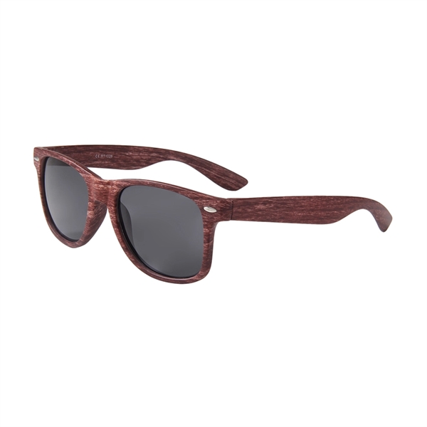 Wood grain sunglasses with UV400 protection and shaded acrylic lens... from ASI 68190 Lungsal