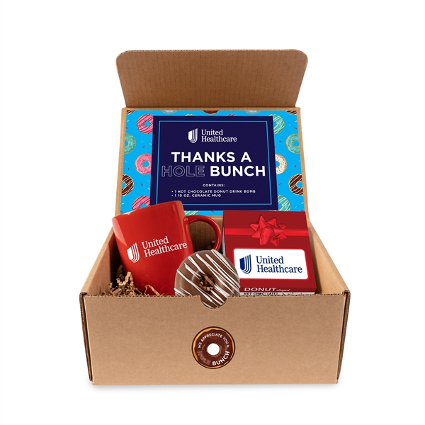 Donut-Shaped Hot Chocolate Bomb with Mug Gift Set... from ASI 44900 NC Custom (CI/Lanco) / Chocolate Inn