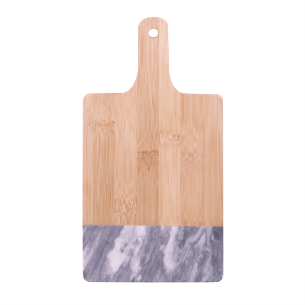 11" x 6" black marble and bamboo cutting board.... from ASI 61125 Hit Promotional Products / Hit®