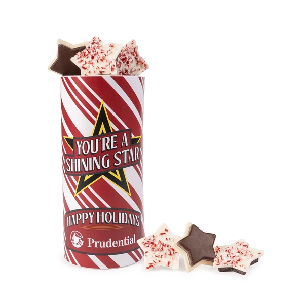 Peppermint Bark Shapes Tube... from ASI 44900 NC Custom (CI/Lanco) / Chocolate Inn