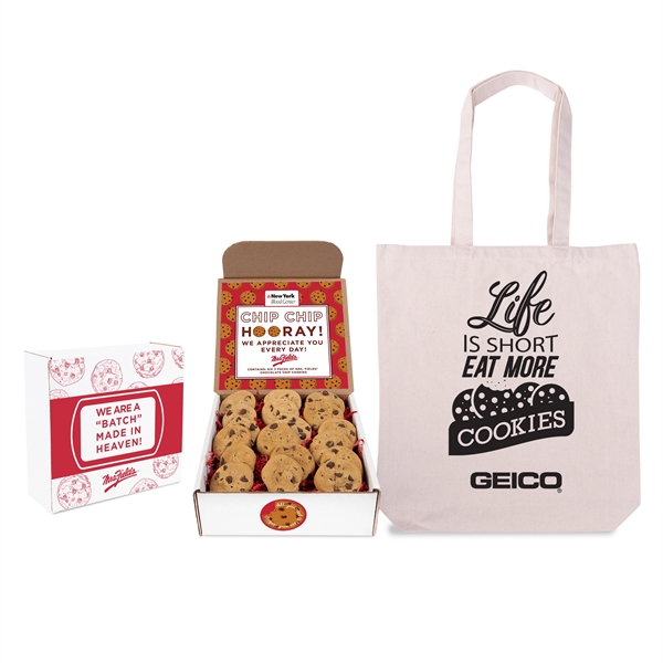 A Batch Made In Heaven Mrs. Fields Cookie Mailer with Tote... from ASI 44900 NC Custom (CI/Lanco) / Chocolate Inn