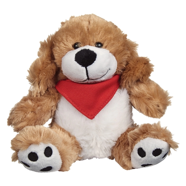 6" Plush Big Paw Dog with Shirt.... from ASI 61125 Hit Promotional Products / Hit®