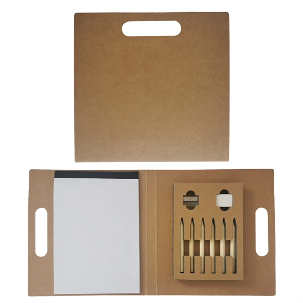 Craft set with paper, an eraser, colored pencils, and a sharpener.... from ASI 61125 Hit Promotional Products / Hit®