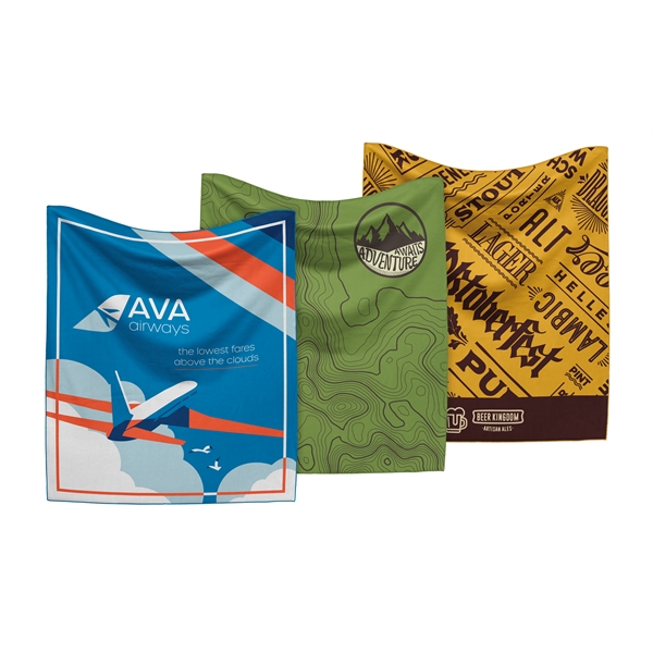 Full Color Fleece Blanket coming in at over 24 Sq FT... from ASI 45657 Pop! Promos