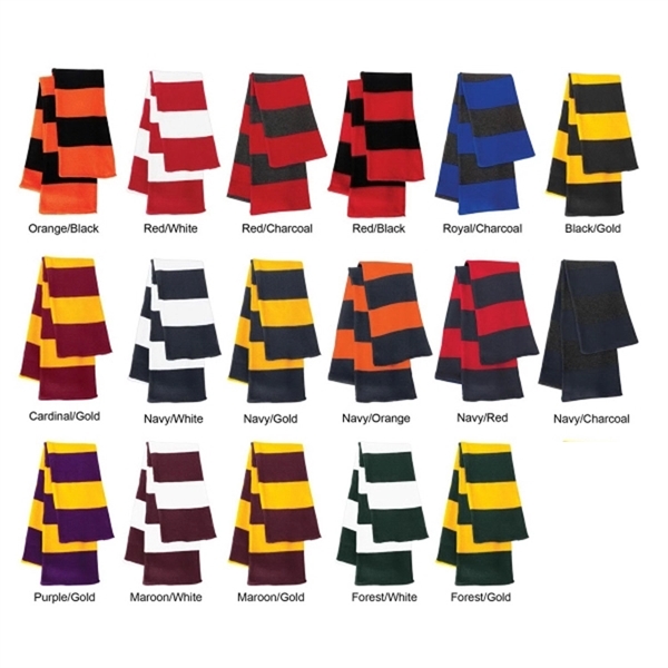 This 7-1/4" x 69" rugby knit scarf is 100% acrylic with... from ASI 92980 WOV-IN® / Universal Strap/Wov-In Line