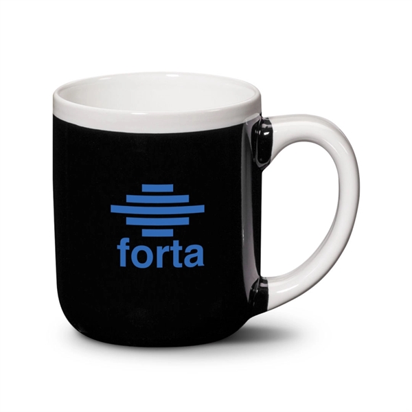 The Brenton ceramic mug features a dark glazed surface with an... from ASI 84592 St Regis Group