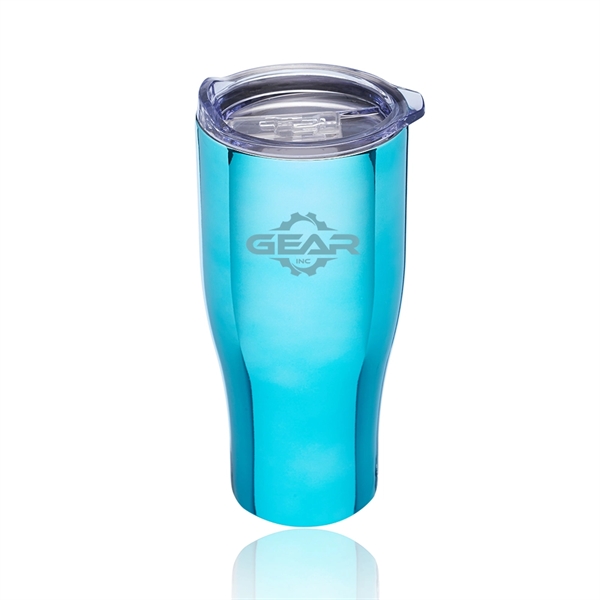 27 oz. stainless steel travel mug with shiny UV color plating,... from ASI 39552 BEL Promo