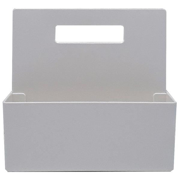 White plastic table caddy with carrying handle that divides it into... from ASI 62677 iline PROMO (The Innovative Line) / iline PROMO (The Innovative Line)
