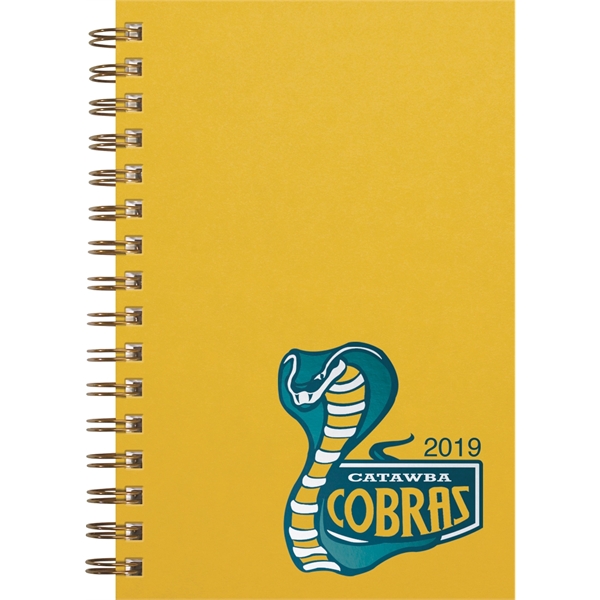 5.5"x 8.5" Hybrid wire bound journal, foil imprint, 70 sheets of... from ASI 91340 Journalbooks/Timeplanner Calendars