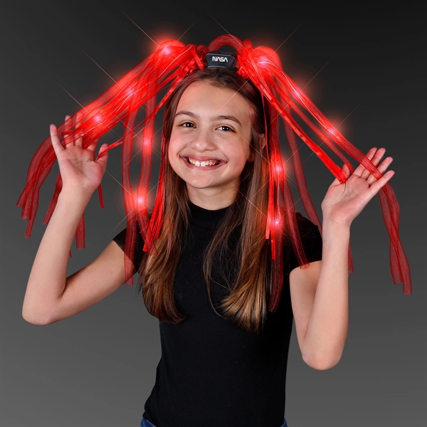 Blank or imprinted. Custom Light Up Hair Noodles Headband... from ASI 34194 ALightPromos / Alight Promotional Products