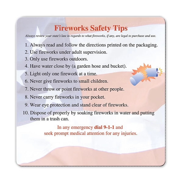 Health and safety information magnet with full color process graphics.... from ASI 92977 UniversalPromo, Inc / UP Line