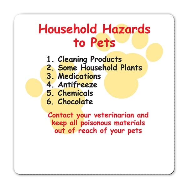 Health and safety information magnet with full color process graphics.... from ASI 92977 UniversalPromo, Inc / UP Line