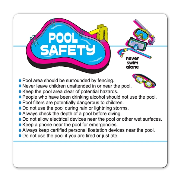 Health and safety information magnet with full color process graphics.... from ASI 92977 UniversalPromo, Inc / UP Line