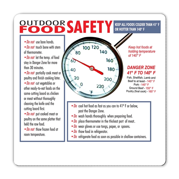 Health and safety information magnet with full color process graphics.... from ASI 92977 UniversalPromo, Inc / UP Line