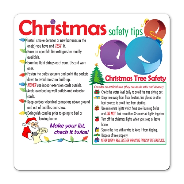 Health and safety information magnet with full color process graphics.... from ASI 92977 UniversalPromo, Inc / UP Line