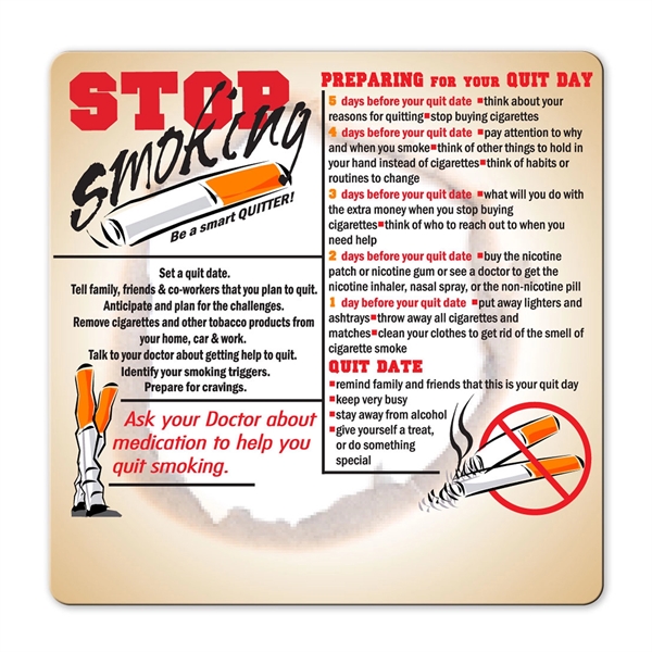 Health and safety information magnet with full color process graphics.... from ASI 92977 UniversalPromo, Inc / UP Line