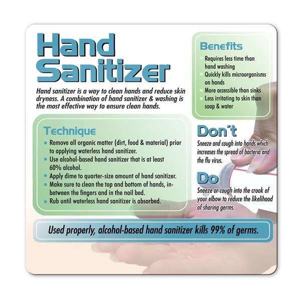 Health and safety information magnet with full color process graphics.... from ASI 92977 UniversalPromo, Inc / UP Line
