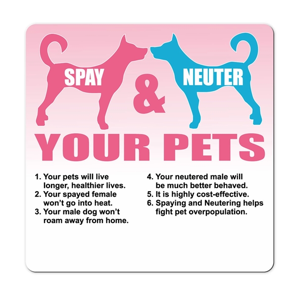 Health and safety information magnet with full color process graphics.... from ASI 92977 UniversalPromo, Inc / UP Line