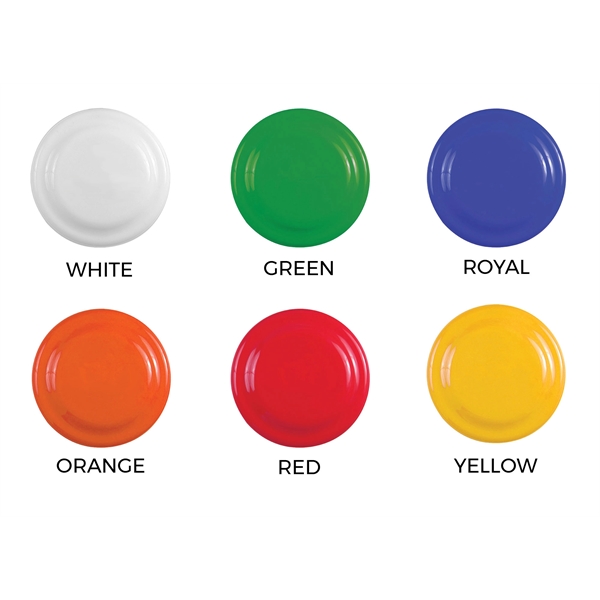 Flying disc molded in dog-friendly co-polymer polypropylene that measures 7" x... from ASI 92980 WOV-IN® / Promopet