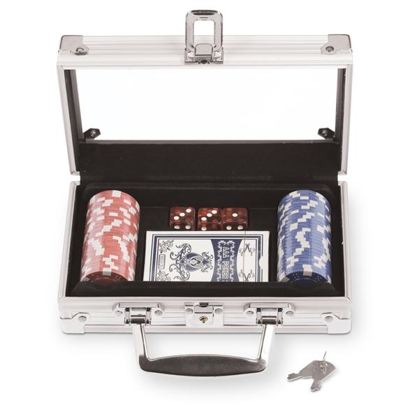 Poker set with 50 chips and aluminum playing case.... from ASI 46755 Cosmo Promos