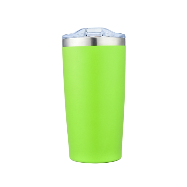 20 OZ. double wall stainless steel tumbler featuring a clear lid.... from ASI 34800 Alstar Creations