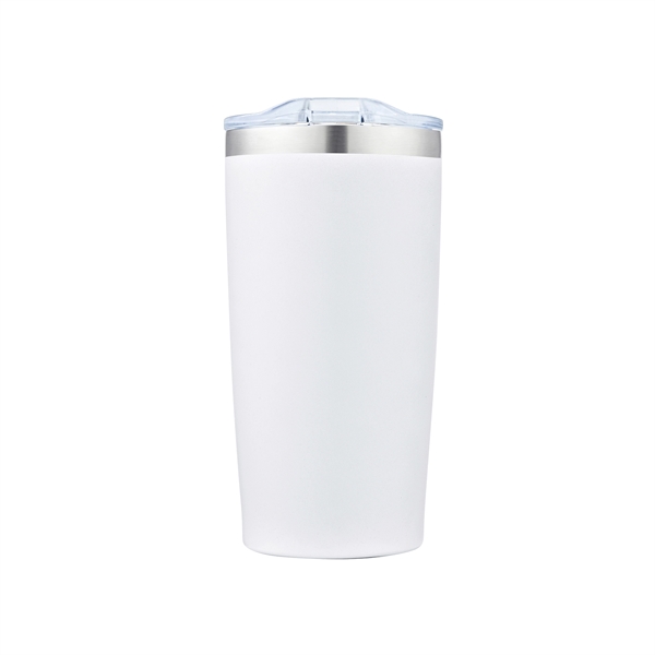 20 OZ. double wall stainless steel tumbler featuring a clear lid.... from ASI 34800 Alstar Creations