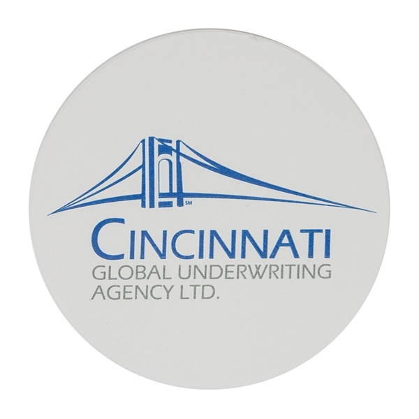 Condensation absorbing, single ceramic coaster with 1 color 1 location silkscreen... from ASI 37218 Athena Promo (tm)