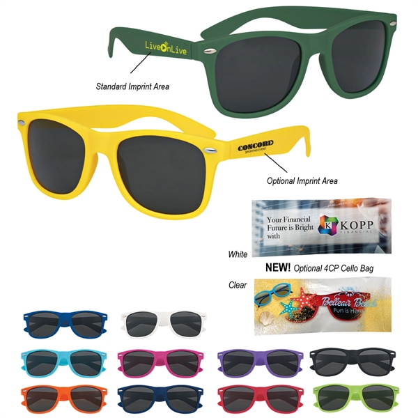 Velvet Touch Malibu Sunglasses are made of polycarbonate material with Soft-Touch... from ASI 61125 Hit Promotional Products / Hit®
