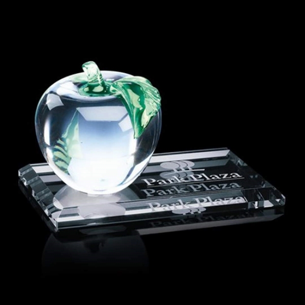 2.75" Glass Apple mounted on Starfire base... from ASI 84592 St Regis Group / St Regis