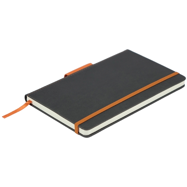 Soft leatherette two tone notebook featuring a matching ribbon bookmark and... from ASI 34800 Alstar Creations