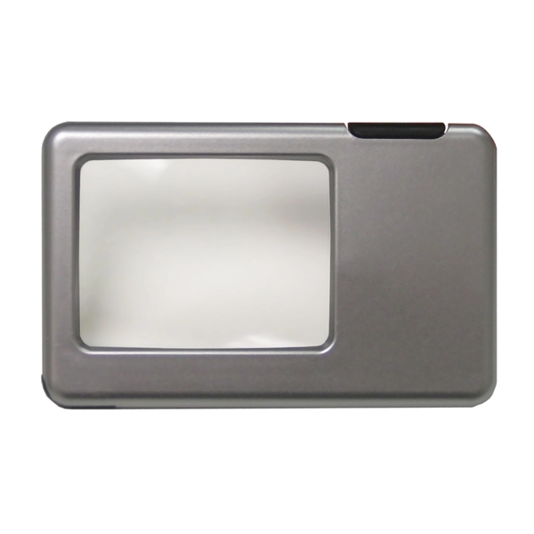 Magnified glass white LED with pen. Black ink. 3x magnification.... from ASI 99030 Zipline / MainStream Promotions™