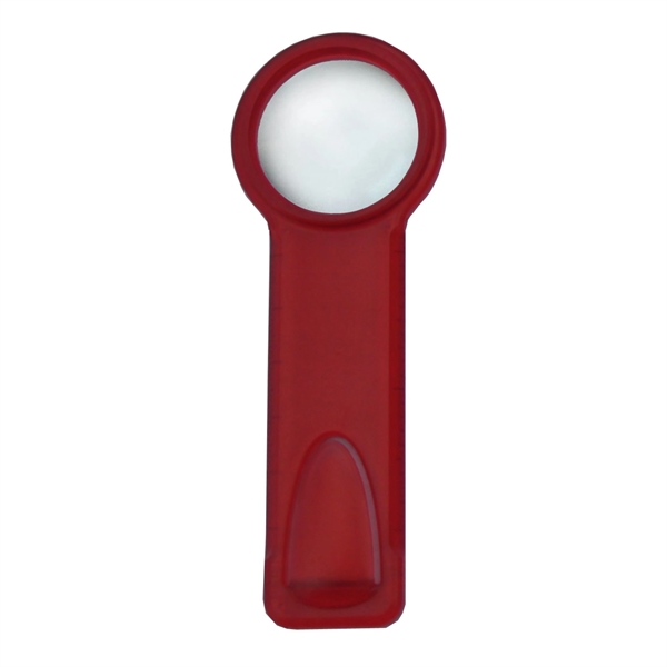 Magnified glass bookmark ruler with 3x magnification.... from ASI 99030 Zipline / MainStream Promotions™