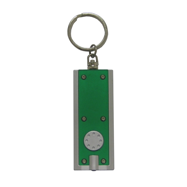 Plastic rectangular key chain with LED light.... from ASI 99030 Zipline / MainStream Promotions™
