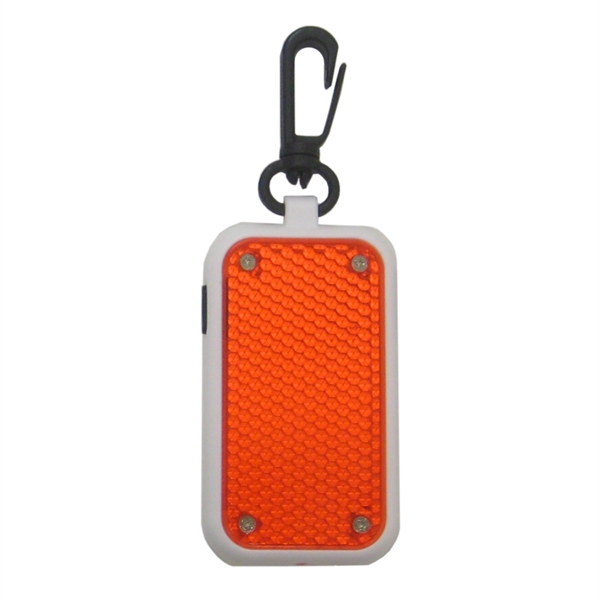 Flashing LED safety reflector. 3 mode LED: strobe, blinking and light.... from ASI 99030 Zipline / MainStream Promotions™