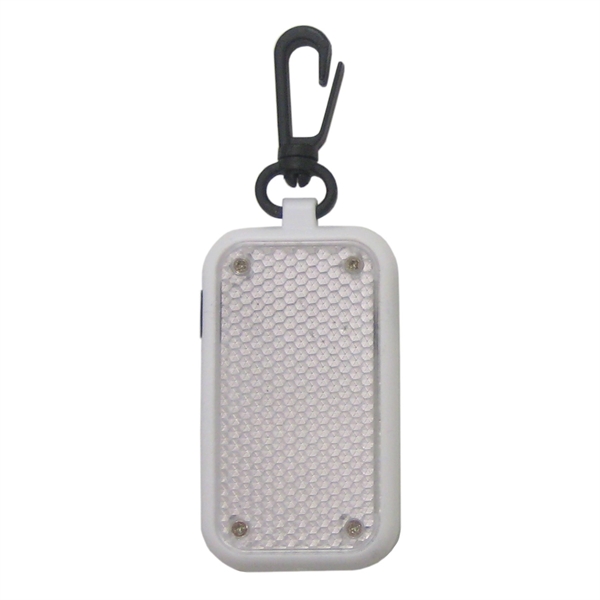 Flashing LED safety reflector. 3 mode LED: strobe, blinking and light.... from ASI 99030 Zipline / MainStream Promotions™