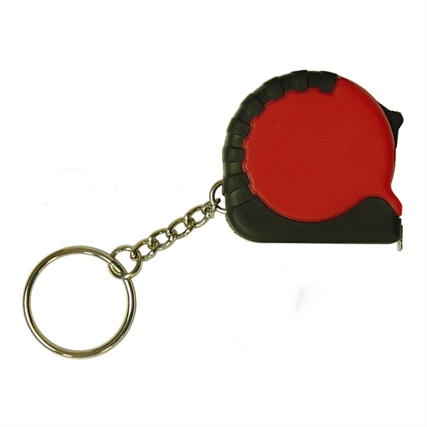Plastic key chain with retractable tape measure, 3 ft. in length.... from ASI 99030 Zipline / MainStream Promotions™
