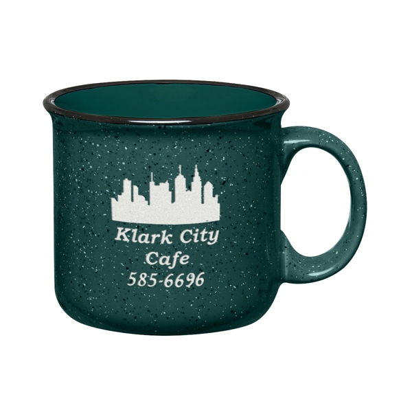 15 oz. ceramic campfire mug with retro granite design.... from ASI 61125 Hit Promotional Products / Hit®