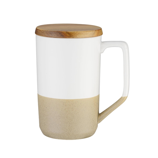 Matte, textured bottom ceramic mug. Improve your marketing performance during trade... from ASI 41511 Brainchild USA Inc / BrainChild Gift Club