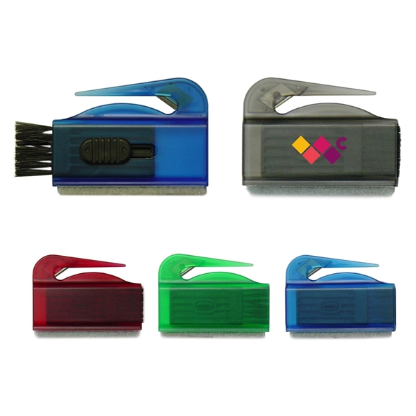 3" x 2.5" ABS plastic blade-style letter opener and computer screen... from ASI 99030 Zipline / MainStream Promotions™