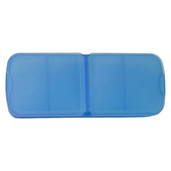 Pill box with bandage dispenser. 2 upper compartments. 1 lower slide.... from ASI 99030 Zipline / MainStream Promotions™