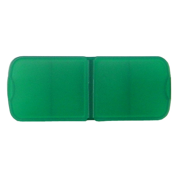 Pill box with bandage dispenser. 2 upper compartments. 1 lower slide.... from ASI 99030 Zipline / MainStream Promotions™