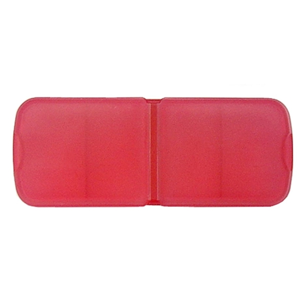 Pill box with bandage dispenser. 2 upper compartments. 1 lower slide.... from ASI 99030 Zipline / MainStream Promotions™