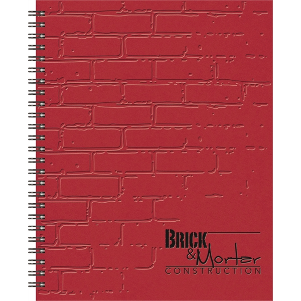 A 7" x 8.75" wire-bound weekly planner with foil or deboss... from ASI 91340 Journalbooks/Timeplanner Calendars