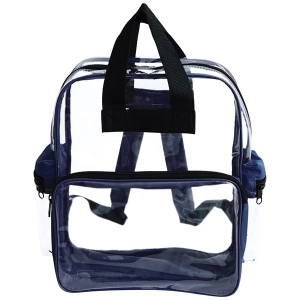 Clear vinyl backpack with two top carying handles, two zippered side... from ASI 34800 Alstar Creations