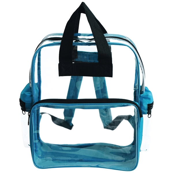 Clear vinyl backpack with two top carying handles, two zippered side... from ASI 34800 Alstar Creations
