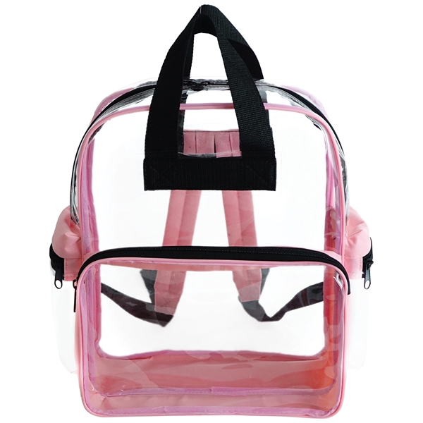 Clear vinyl backpack with two top carying handles, two zippered side... from ASI 34800 Alstar Creations