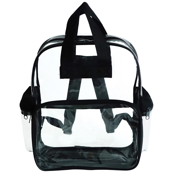 Clear vinyl backpack with two top carying handles, two zippered side... from ASI 34800 Alstar Creations